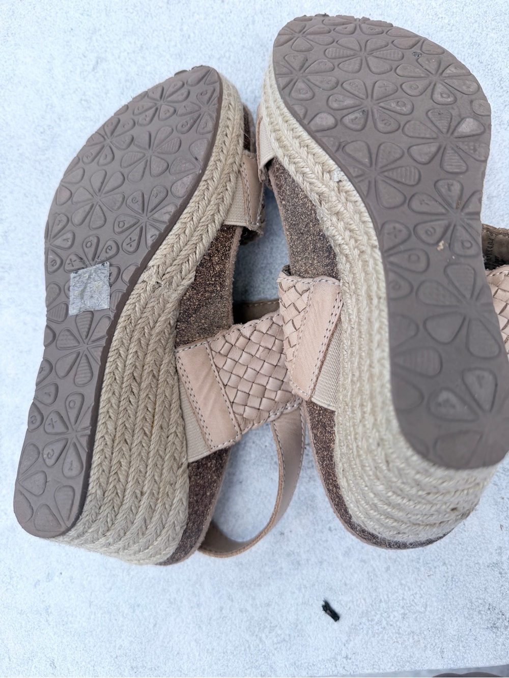 Aetrex Tan Summer Woven Quarter Strap Woven - Picture 3 of 5